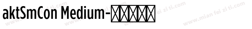 aktSmCon Medium字体转换